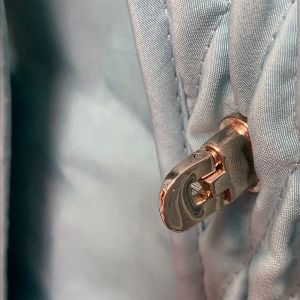 Gallery Quilted Blue Jacket Medium - image 7